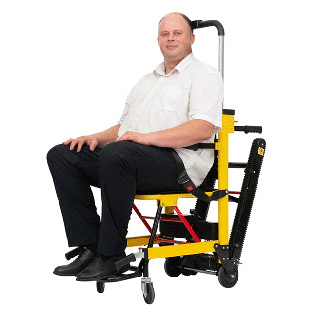 Motivo Heavy-Duty Electric Motorized Handicap Elderly EMS Home Stair Climbing Wheelchair Lift, 350LBS [FDA-Approved] (SAK54615)