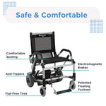 Journey Zinger Folding Power Chair - Folded Compact Profile