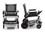 Journey Zoomer Lightweight Folding Power Chair - Black Side View