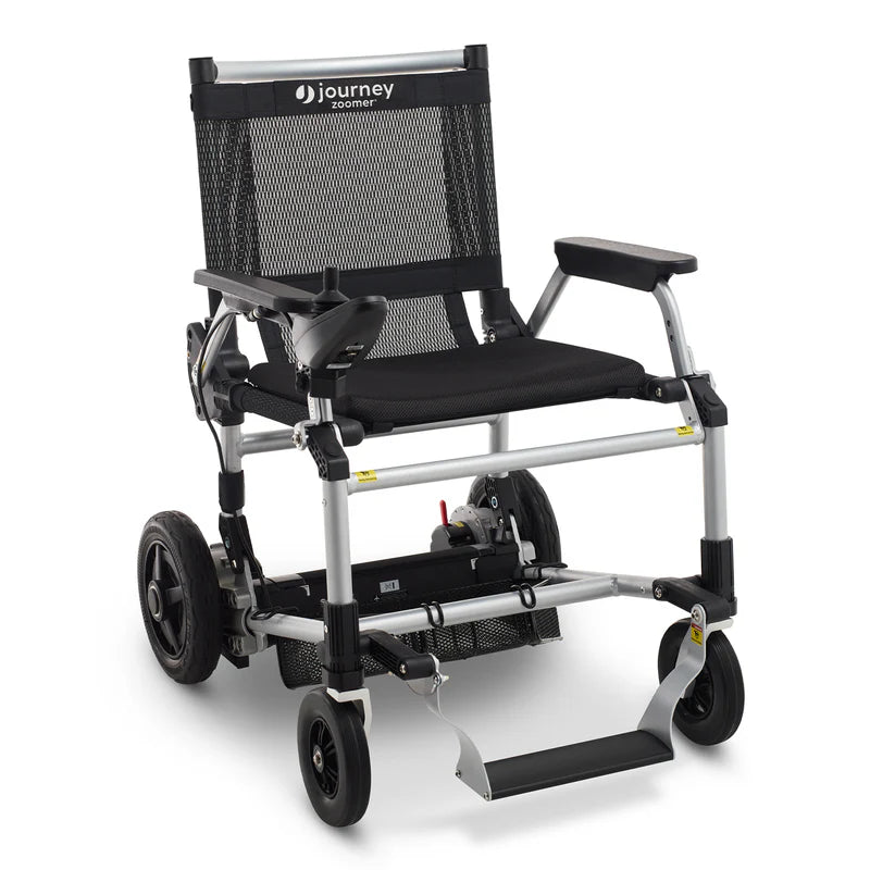 Journey Zoomer Lightweight Folding Power Chair - Black
