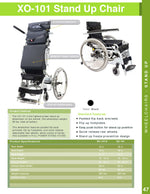 Karman XO-101 Manual Push-Power Assist Standing Wheelchair