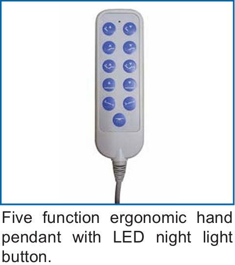 Tuffcare Century Max Bariatric Bed T5200 Remote Control
